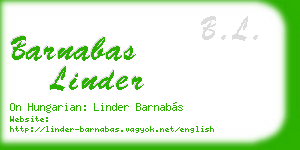 barnabas linder business card